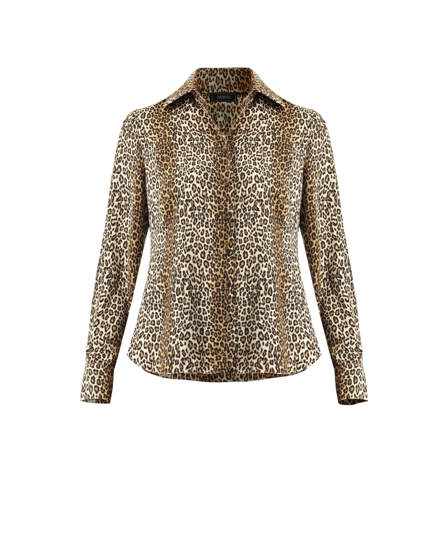 Женская рубашка Ivonne Animal Print Satin, цвет: Коричневый — фото 5