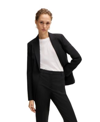 Women's Slit Cuff Regular-Fit Jacket
