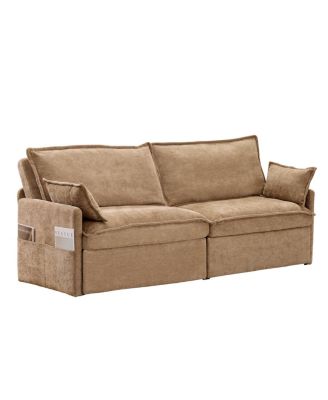 Streamdale  Furniture Versatile 3-in-1 Chenille Sleeper Sofa with Storage & Charging
