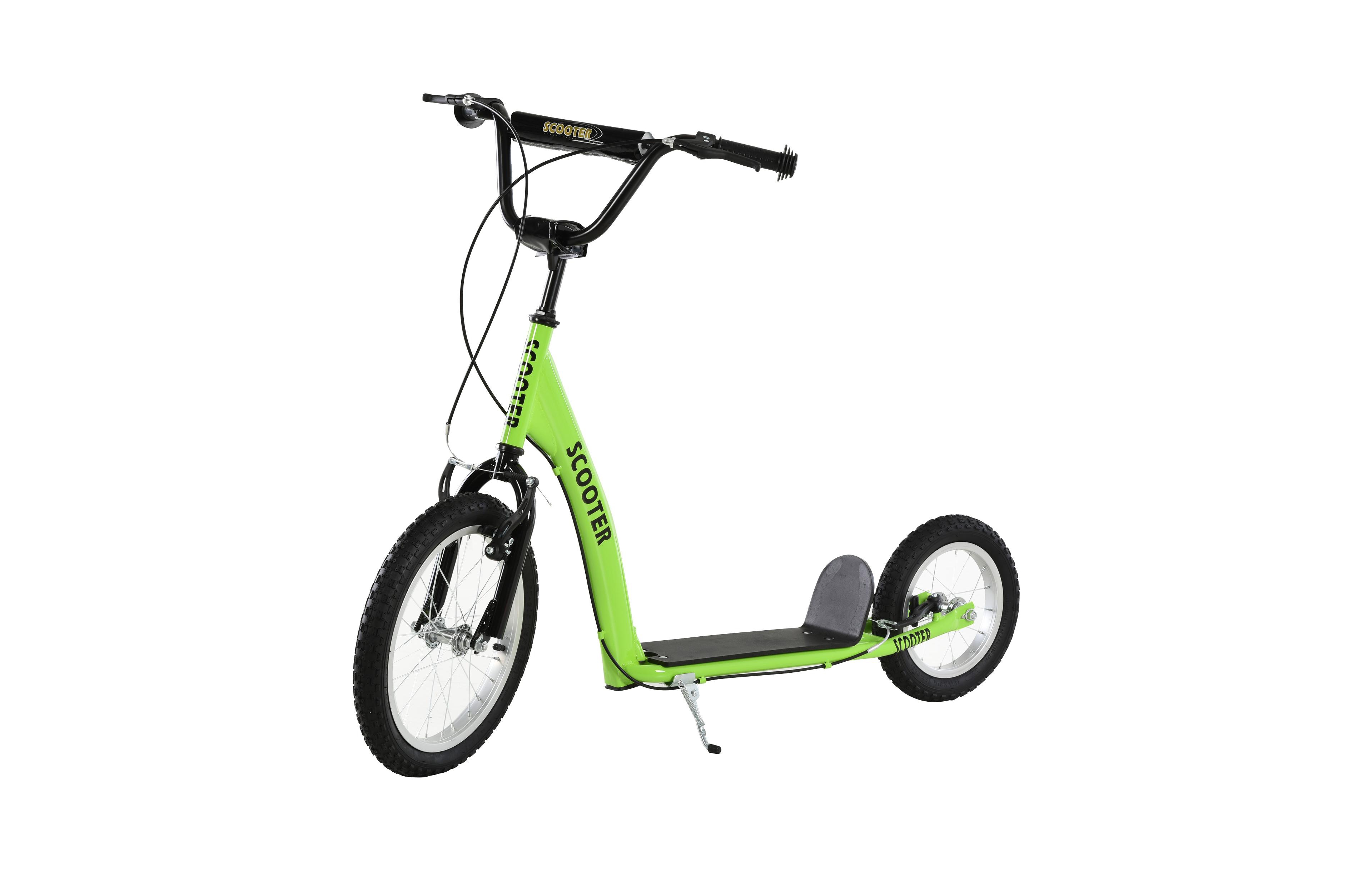 Hongge Adjustable Handlebar Dual-Brake Steel Kick Scooter, Ages 5+