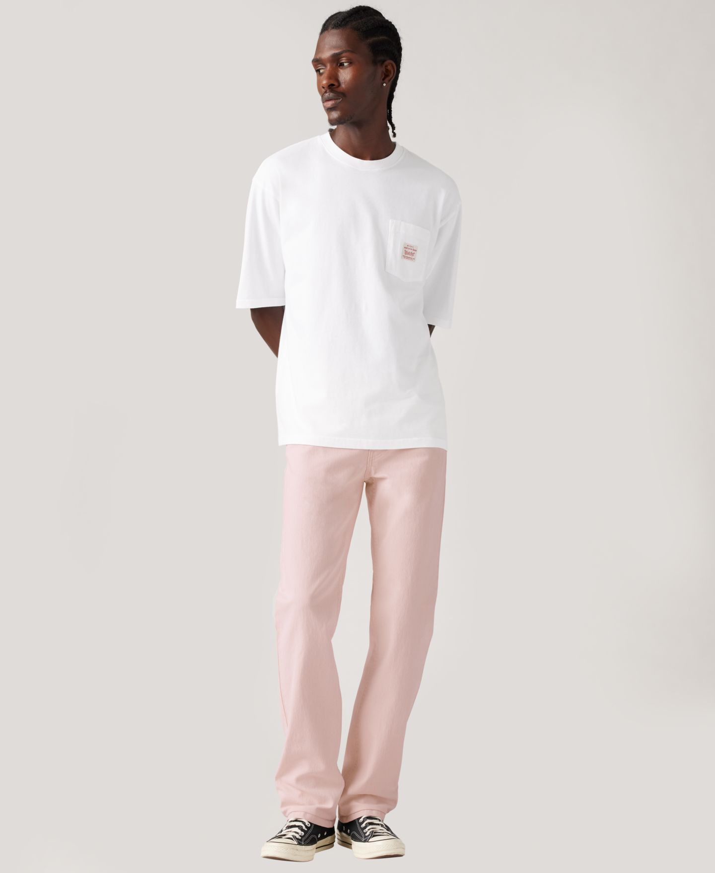 Мужские джинсы Levi's 514™ Straight-Fit, цвет: Розовый — фото 3