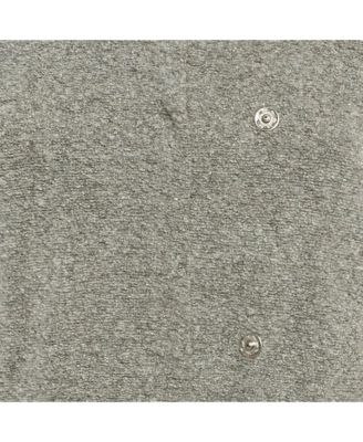 Women's Etoile Grey Textured Knit Button Front Cardigan