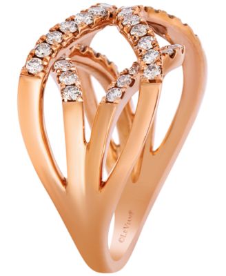 Nude Diamonds (0.93 ct. t.w.) Ring in 14k Strawberry Gold
