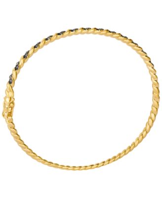 Chocolate Diamond (0.30 ct. t.w.) Bangle in 14k Honey Gold