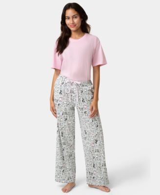 Women's Cotton Printed Mid-Rise Pants