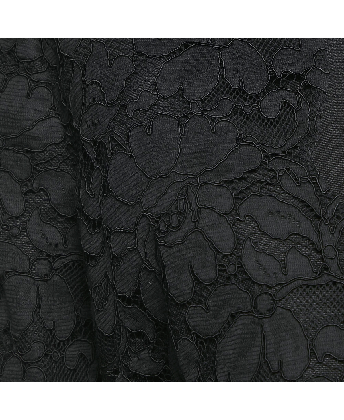 Pre-Owned Dolce & Gabbana Women's Black Corded Lace Open Front Cropped Jacket