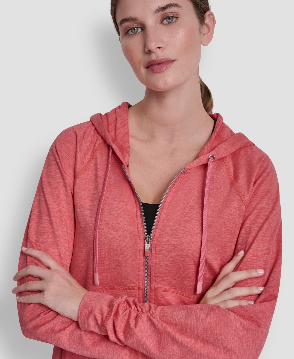 Dkny Women's Full-Zip Long-Sleeve Hoodie