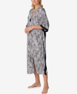 Women's Zip-Front Printed Caftan