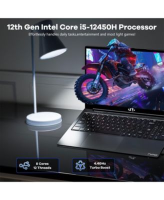 15.6" FHD IPS Laptop, 8 Cores Intel i5-12450H 16GB RAM 1TB SSD WiFi 6