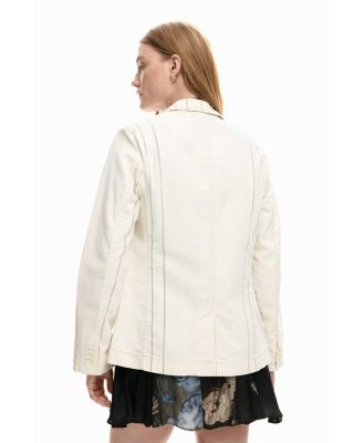 Women's Asymmetric striped blazer