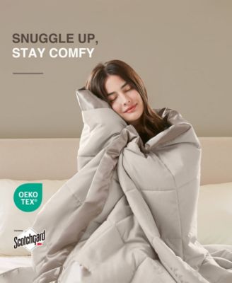 Windom Lightweight Down Alternative Satin Trim Blanket, King