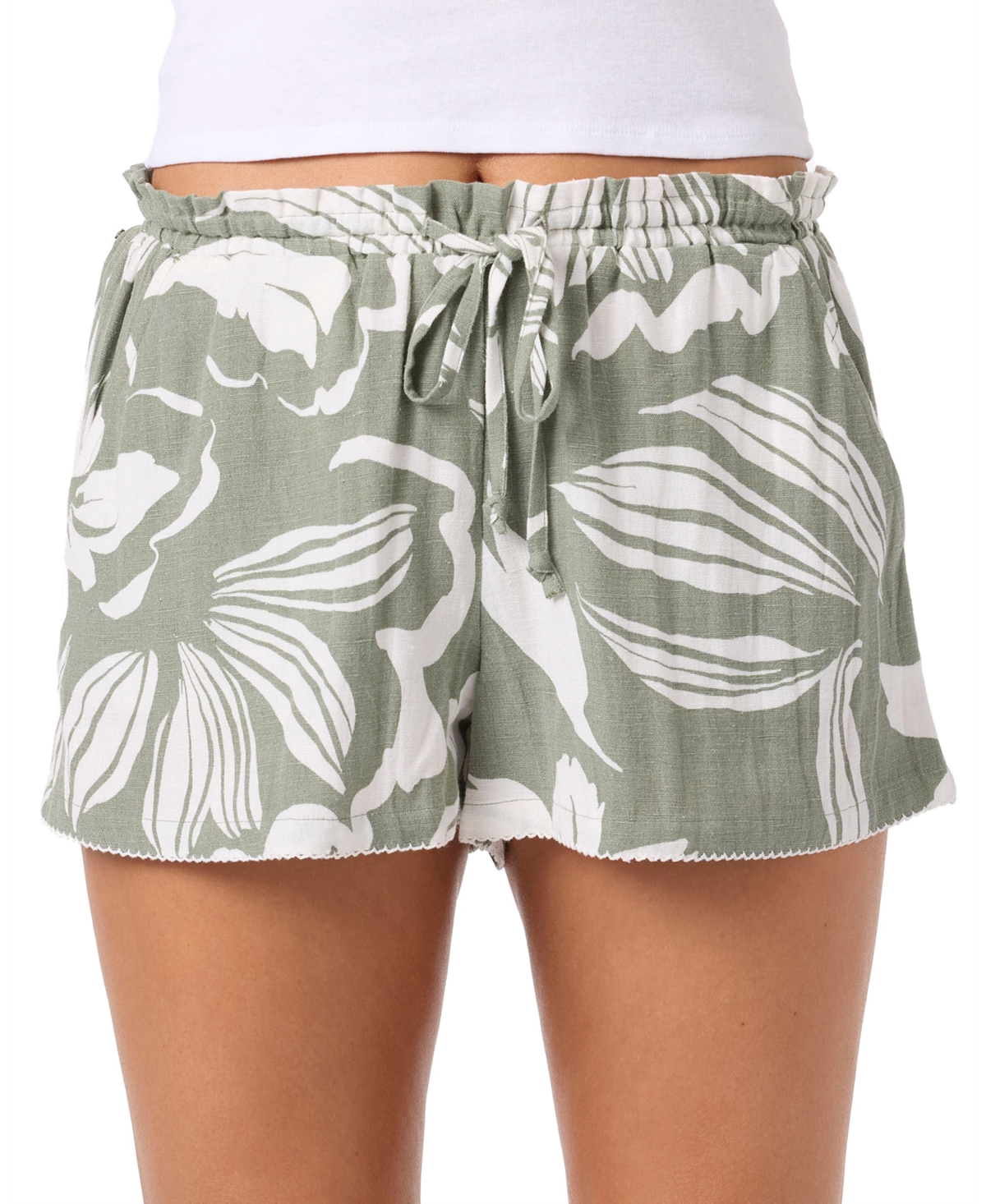 O'Neill Women's Layne Floral Relaxed Pull-On Shorts