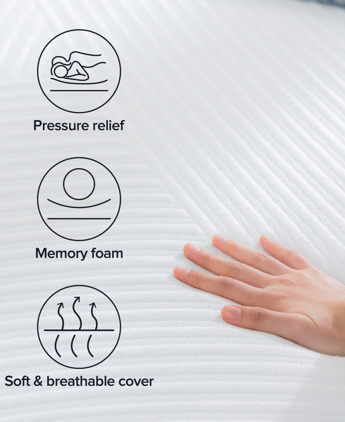 Zinus DreamVibe Essential 12" Medium Firm Tight Top Memory Foam Mattress in a Box, Full