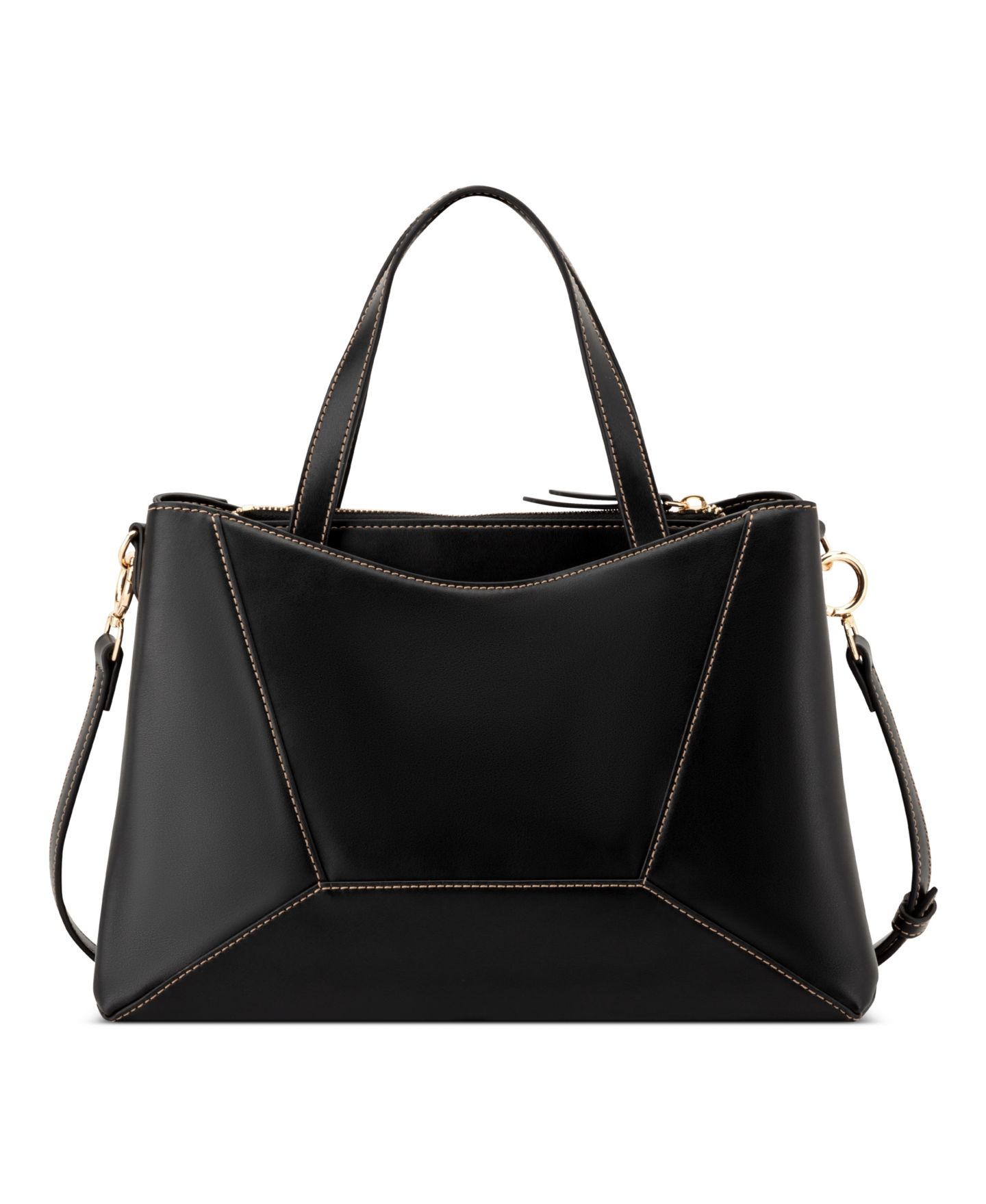 Женская сумка Nine West Zoey Medium Satchel, цвет: Чёрный — фото 3