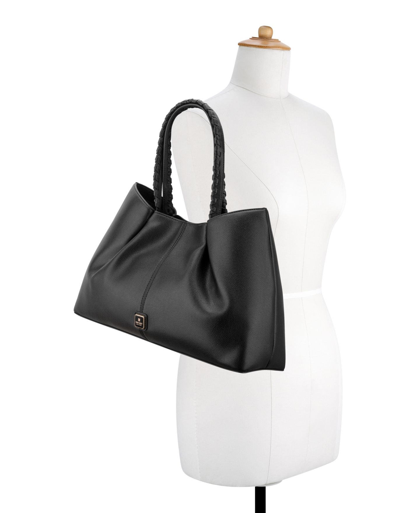 Женская сумка Nine West Gatlin Medium Shopper, цвет: Чёрный — фото 5