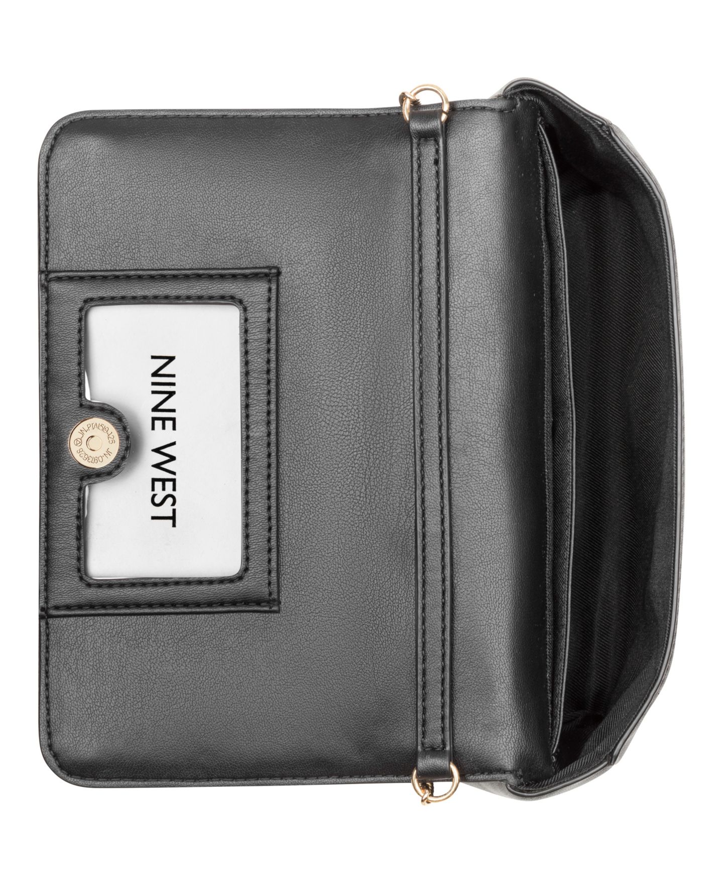Женский клатч Nine West Kiersten Mini Chain Phone Clutch Crossbody, цвет: Чёрный — фото 4