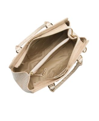 Large Finley Leather Satchel Handbag