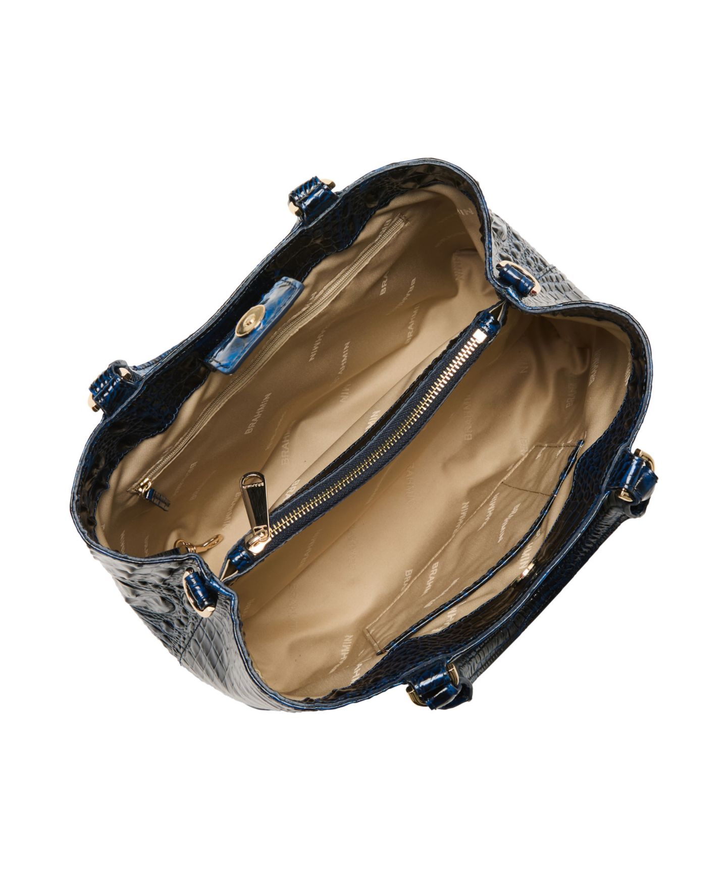 Женская сумка Brahmin Denise Small Melbourne Medium Leather Satchel, цвет: Anchor — фото 4
