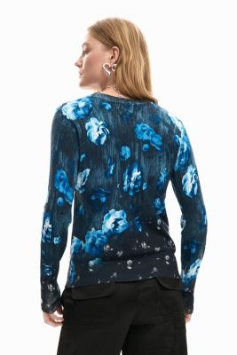 Women's Fine Floral Sweater