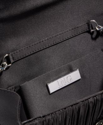 Caitlin Pleated Satin Clutch