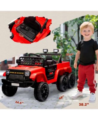 Kids 12V Electric Ride On Car with Switchable Drive Modes Parent Remote for Ages 3 to 8