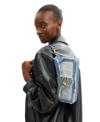 Tabby Medium Denim Patchwork Shoulder Bag 26