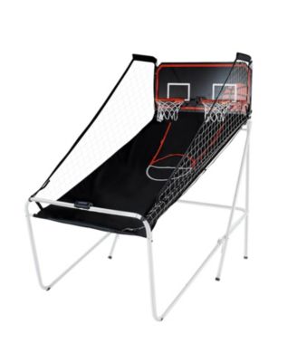 Foldable Basketball Arcade Game 2-Player Indoor Dual Shot with Scoreboard 4 Balls