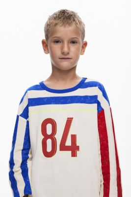 Boys Boys's Three-quarter sleeve striped t-shirt