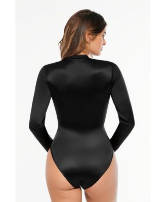 Women's Shapewear Printed High-Waist Tummy-Control Bodysuit