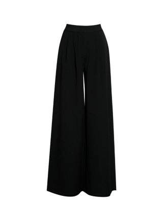Women's Aleeza Black Wide Leg Suit Pants