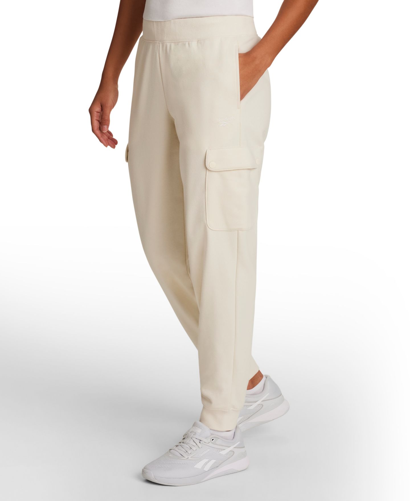 Женские брюки Reebok Cargo Jogger, цвет: Алебастровый — фото 3
