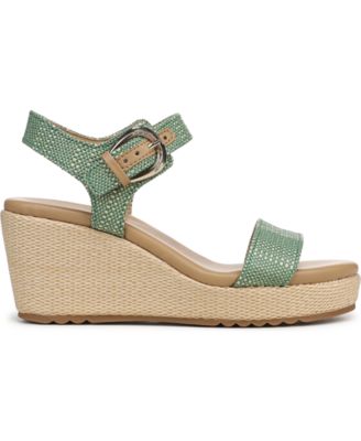 Women's Stella Open Round Toe Buckle Wedge Sandals
