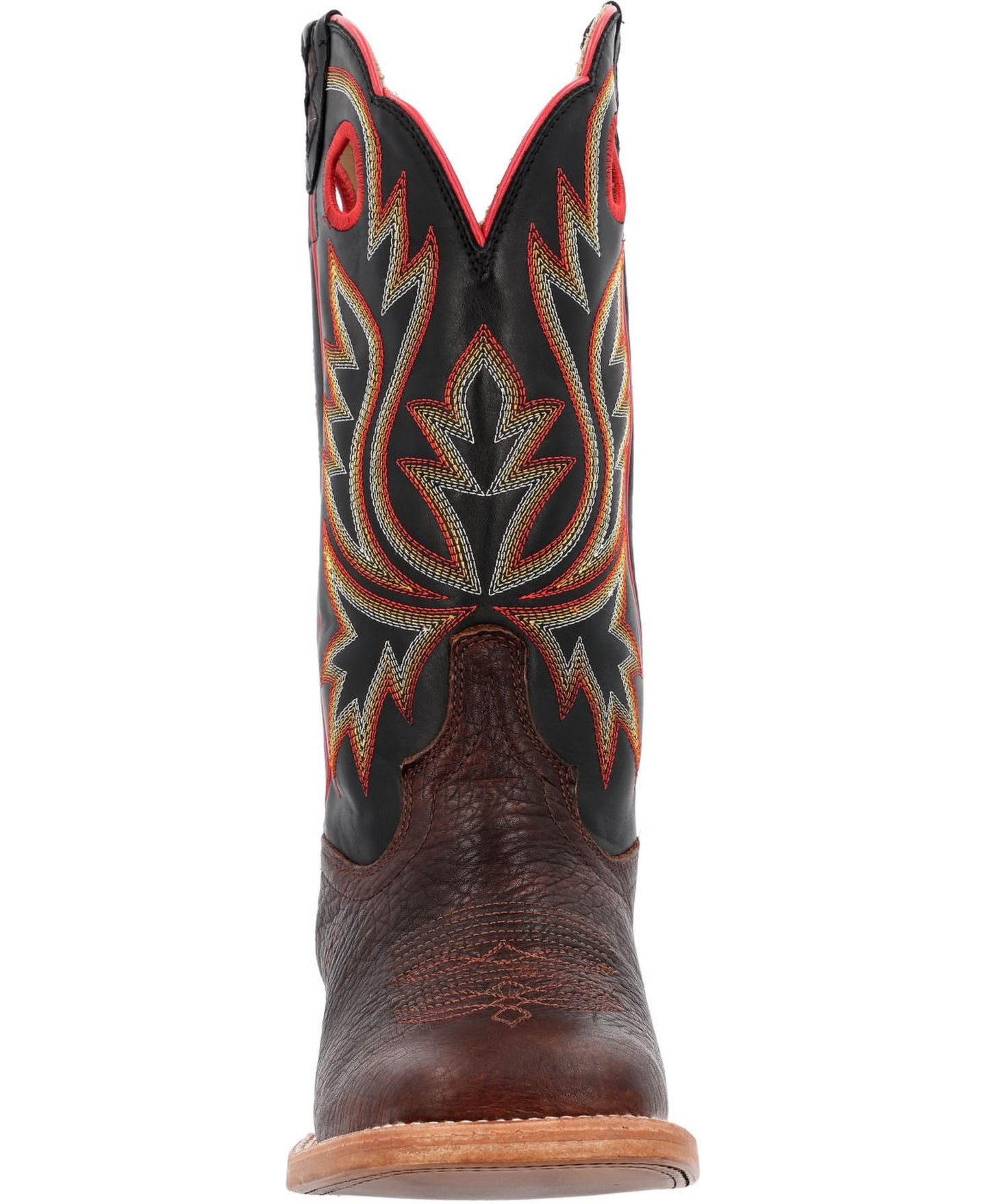 Мужские ботинки Durango Prca Collection Shrunken Bullhide Western Boot, цвет: Каштановый / Чёрный — фото 7
