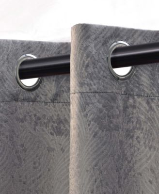 Modern Solid Room Darkening Grommet-Top Curtain Panels, 42" x 84", 8-Piece Set