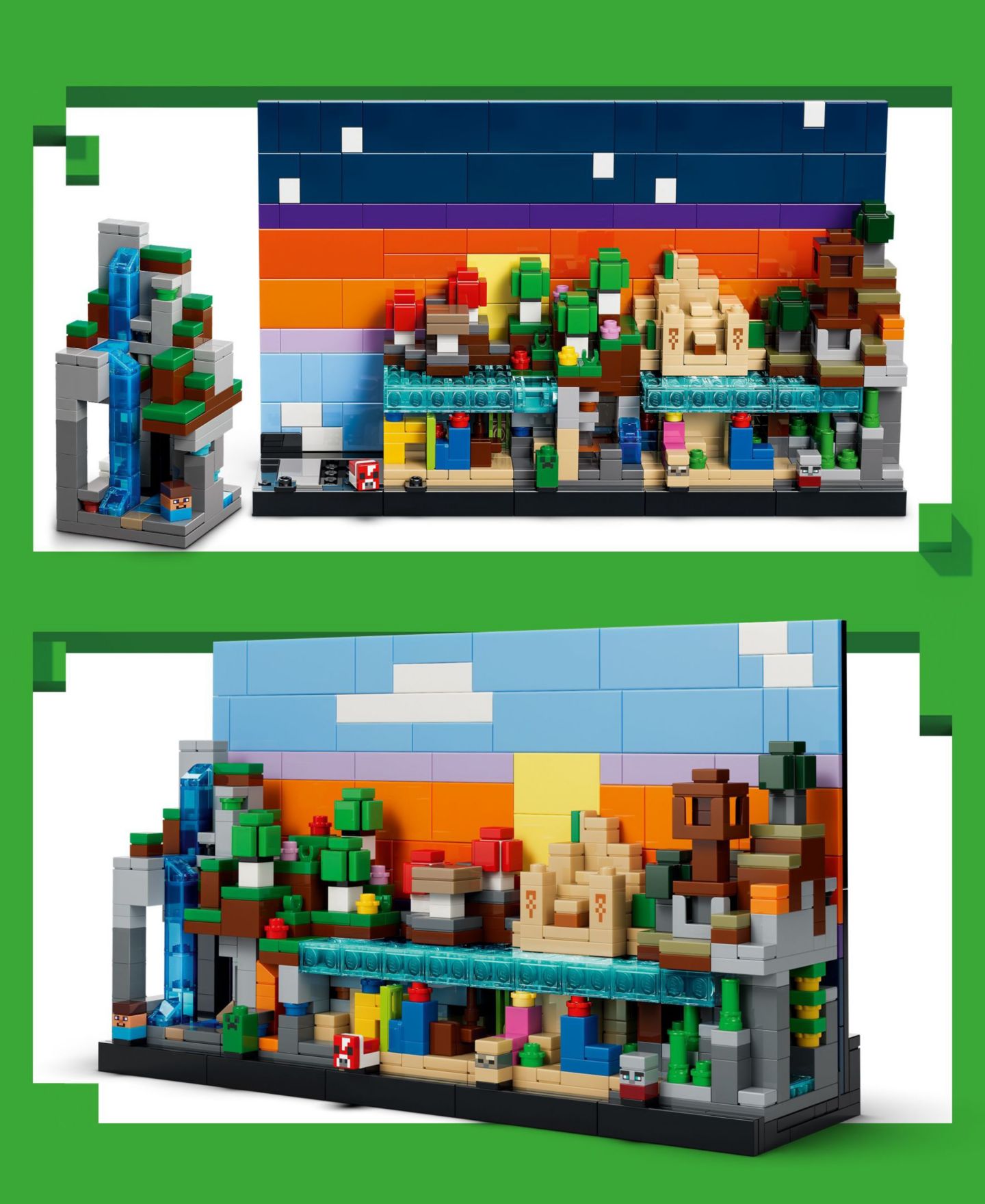 Детские конструкторы LEGO® Minecraft Mini Biomes Building Toy 21589, 797 Pieces — фото 4