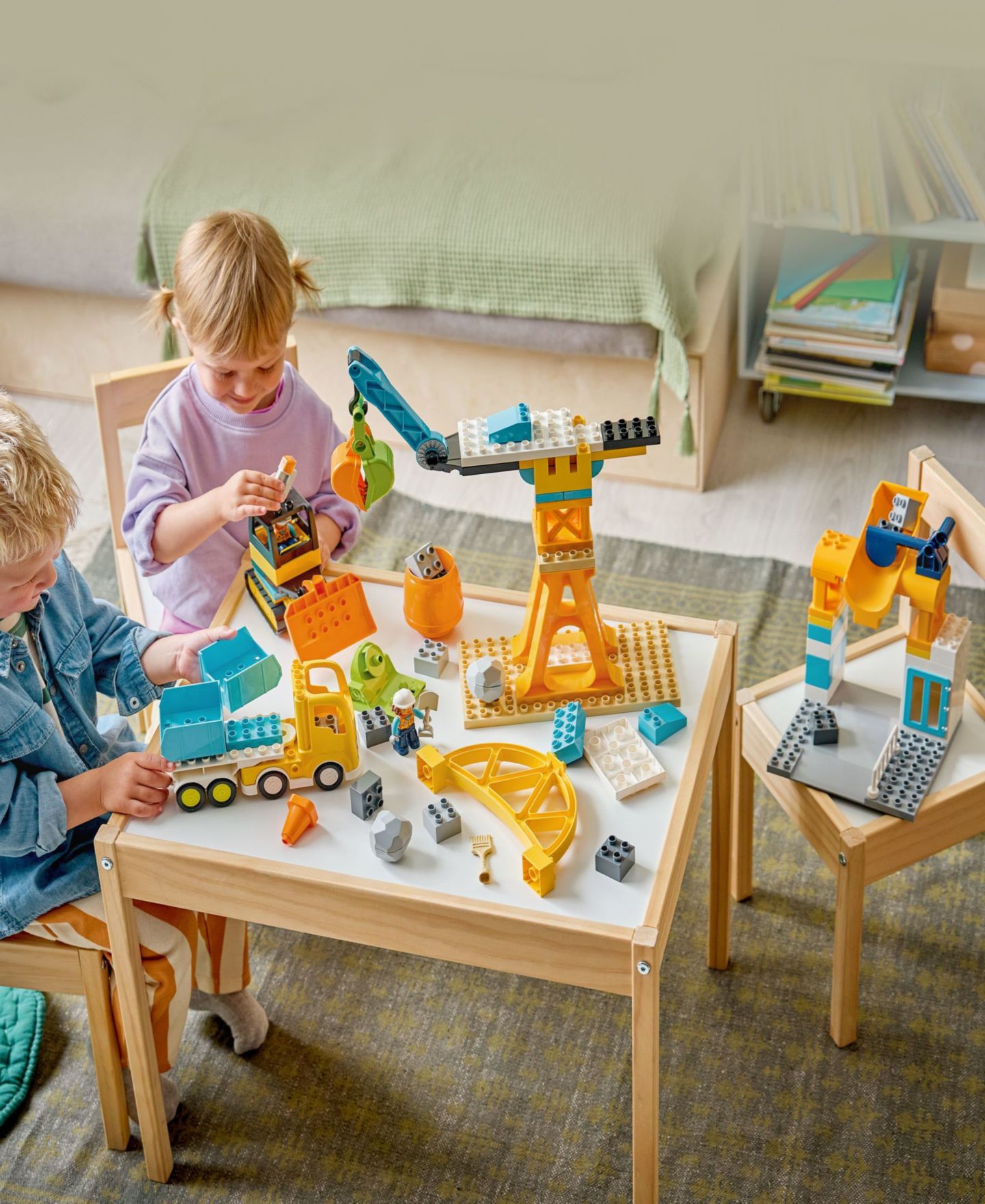 Детские конструкторы LEGO® Duplo Town 3 in 1 Construction Site and Vehicle Toy 10476, 84 Pieces — фото 2