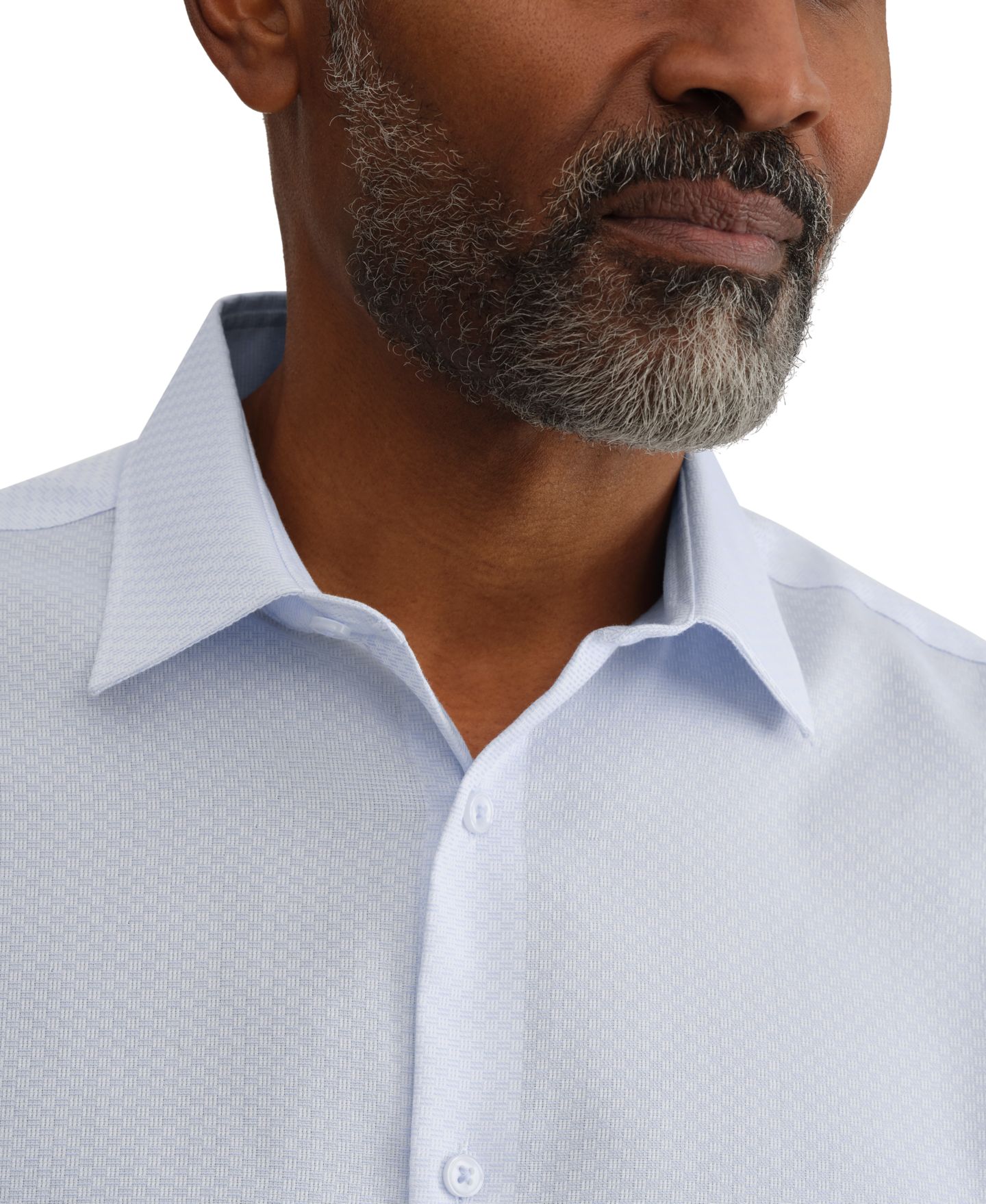 Мужская рубашка Calvin Klein Refined Cotton Stretch Shirt, Regular Fit, цвет: Синий — фото 2