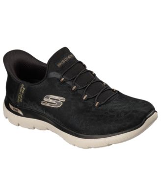 Women's Slip-Ins: Arch Fit Summits - Luxe Leopard Casual Sneakers from Finish Line