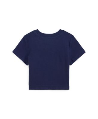 Girls' 2T-6X Ribbed Crewneck Boxy T-Shirt