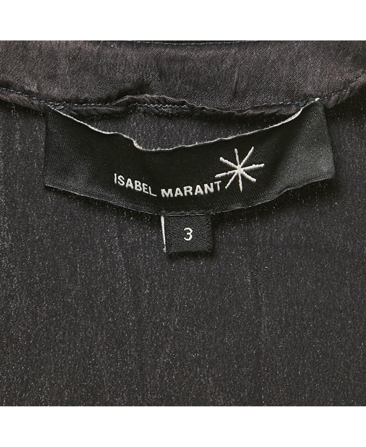 Pre-Owned Isabel Marant Women's Black Satin Lace-Up Tank Top