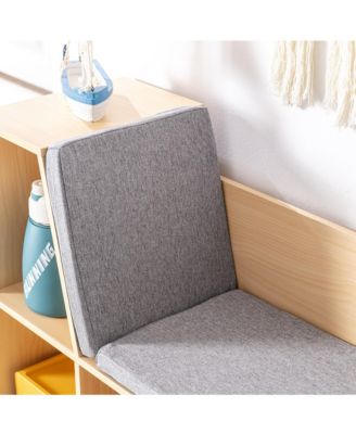 Cubby for Kids with Comfy Lounge Chair and Large Cube Shelves