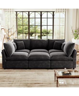 Modern U-shaped with Ottoman