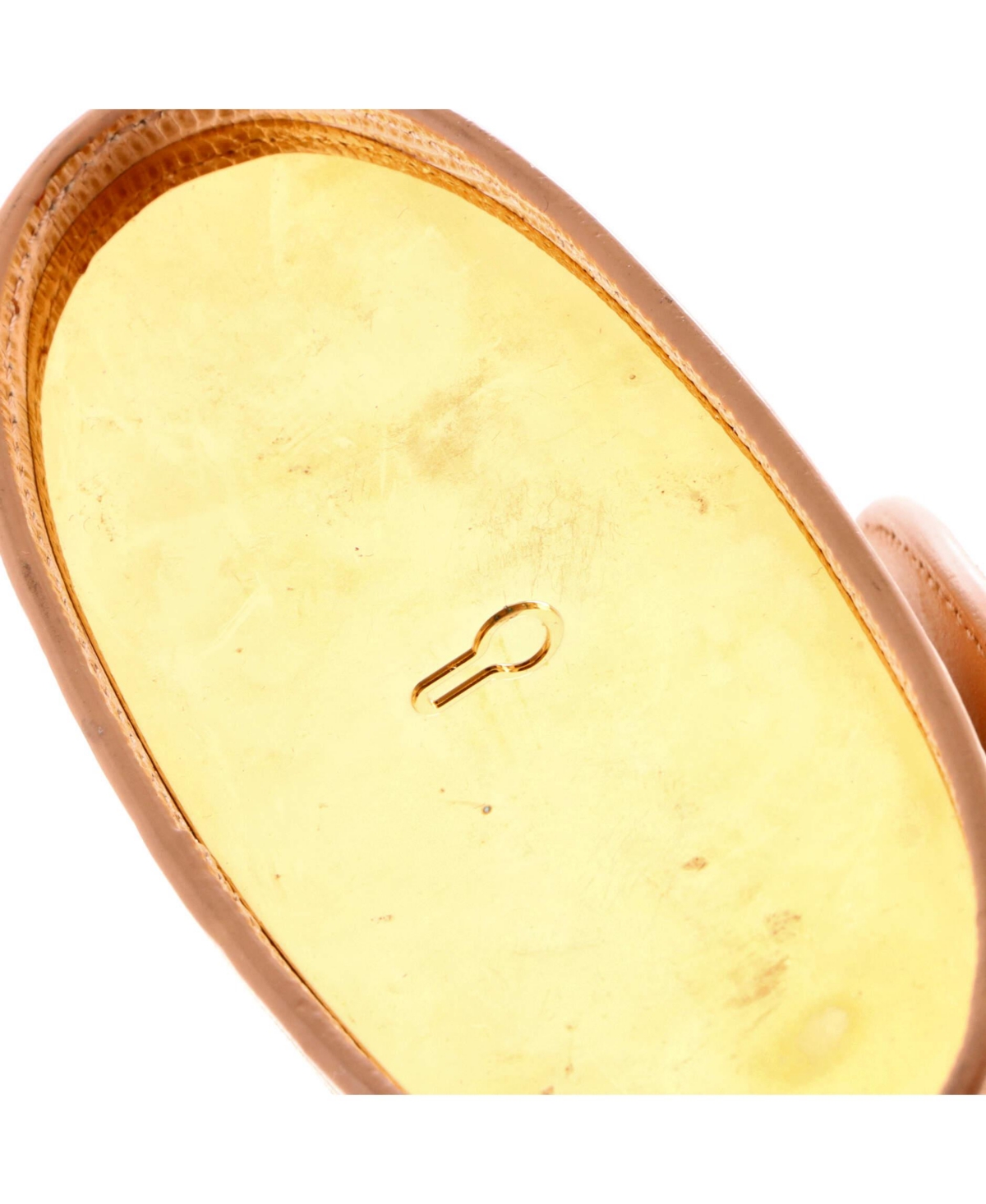 Pre-Owned Chloe Small Aby Lock Bag Embossed Leather