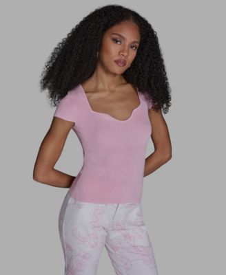 Women's Sweetheart Neck Slim Fit Top