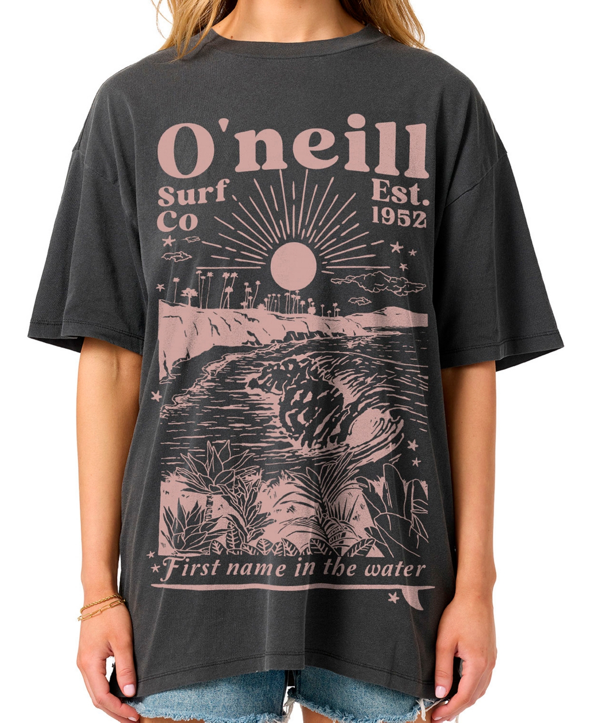 O'Neill Women's Chore Break Oversized Crewneck T-Shirt