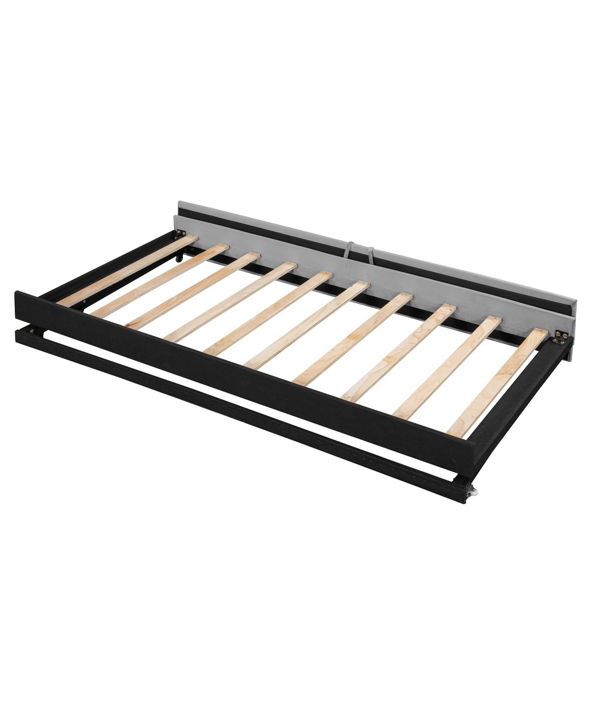 Streamdale Furniture Twin Velvet Upholstered Daybed with Pop Up Trundle