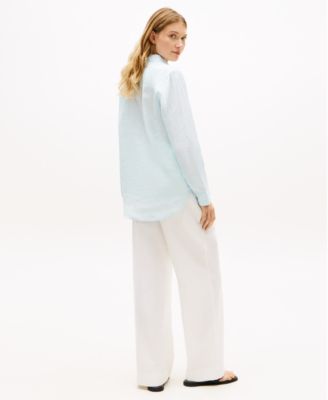 Women's Linen Button-Up Shirt