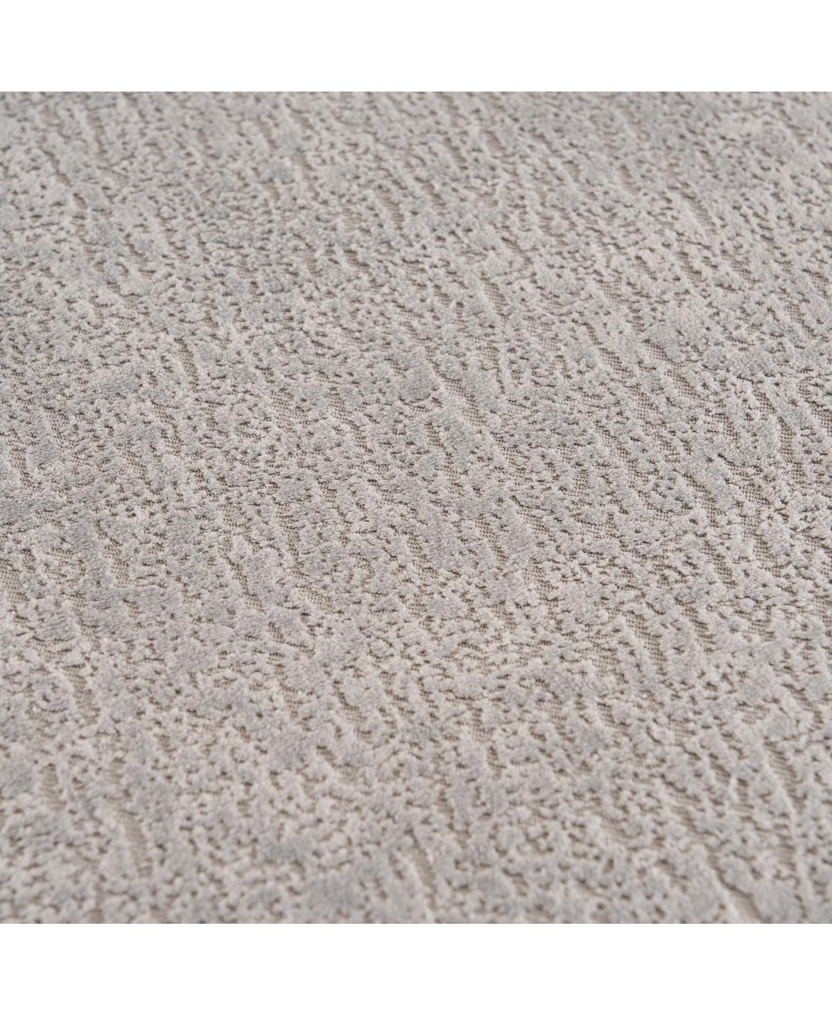 Streamdale Furniture Boneless L-Shape Sectional Sofa with Curved Chaise, Gray Modular Chenille Compression Couch