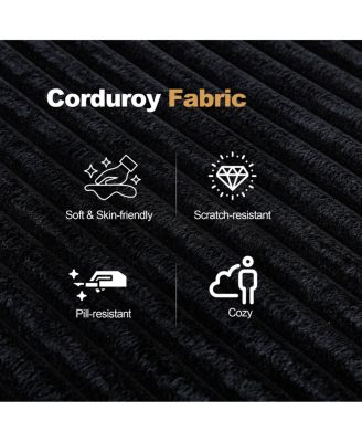 Modular Sectional Couch: Deep Seat, High-Density Foam, Upholstered, No Assembly