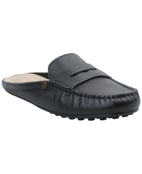 Женские сабо Giani Bernini Aimeey Slip On Driver Mules, цвет: Чёрный кожаный